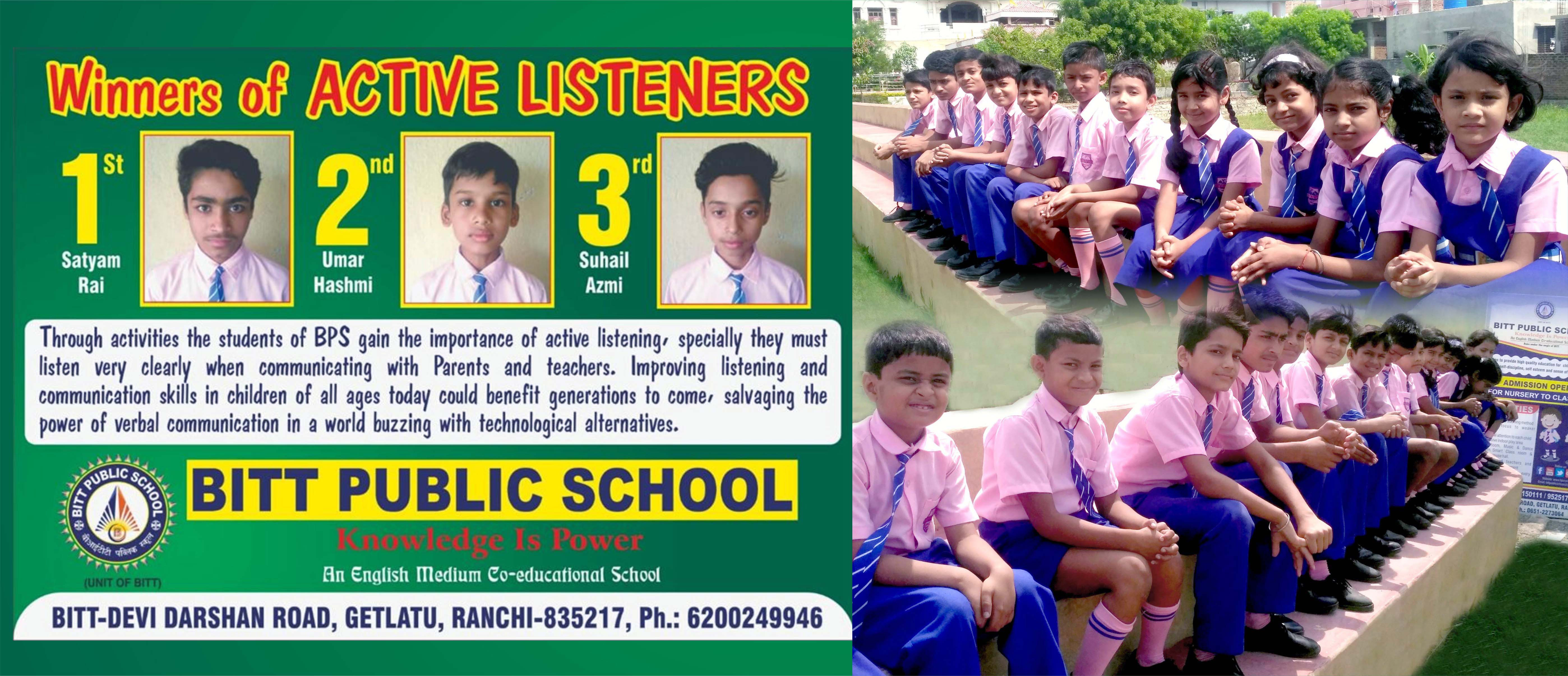 BITT Public School, Best School in Ranchi, Best Private School, Best School in Jharkhand, Public School, BPS, BPS Ranchi, Best Public School in Ranchi